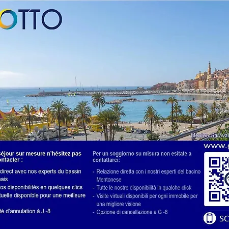 2p A Avec Terrasse, Climatisation Et Garage - Fr-1-196-222 شقة مينتون