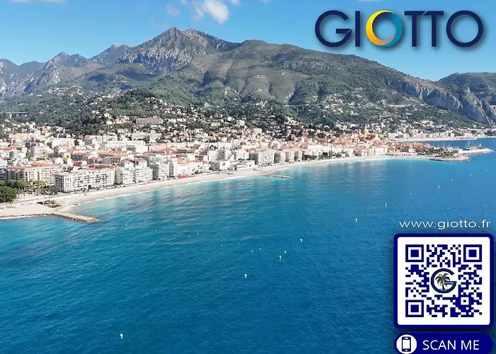 アパート 2P A Menton Avec Terrasse, Climatisation Et Garage - Fr-1-196-222 *